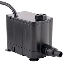 EcoPlus Convertible Bottom Draw Water Pump 265 GPH - Submersible Applications Only, Ideal for Hydroponics