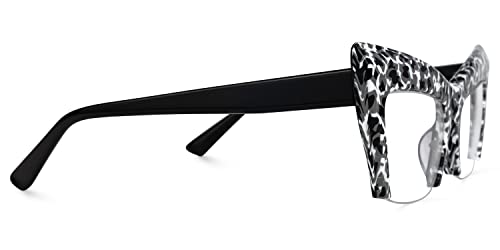 Image of VOOGLAM Oversize Cat Eye Blue Light Blocking Glasses for Women Anti UV EyestrainComputer Gaming TV Phone Glasses Garza
