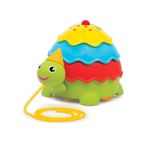 Giggles Funskool Pull Along Turtle, Activity & Learning Toy for Babies, Toddlers, For Baby Boys & Girls, Encourage Walking, Improve Balance, Multicolour, Gift Set for Kids, Ages 18+ Months