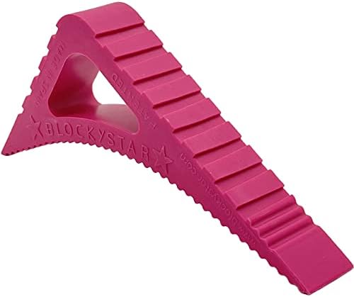 Blockystar Door Stopper & Window Stopper, Rubber Door Stop Flexible, Door Wedge Stopper Award Winning, Decorative Door Stoppers for Bottom of Door Security, Colorful Doorstop Large Door Stopper Wedge