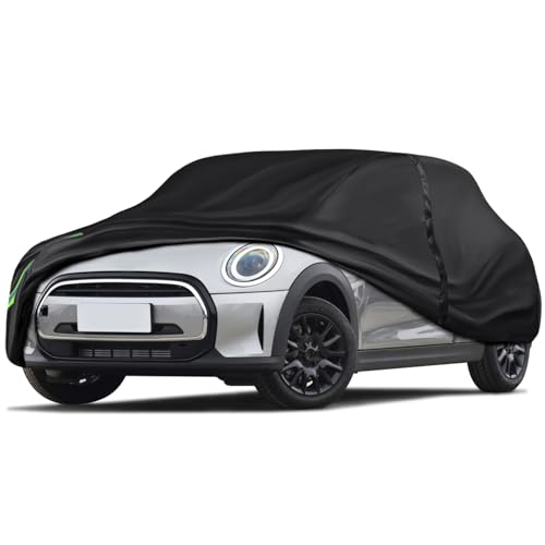 Image of 16-Layer 600D Heavy Duty Universal Full Car Cover for Outdoor & Indoor Use - All Weather Sun UV Rain Snow Dust Proof, Waterproof Scratch Resistant, Fits Hatchback Body Length Up to 173 inch /15 ft