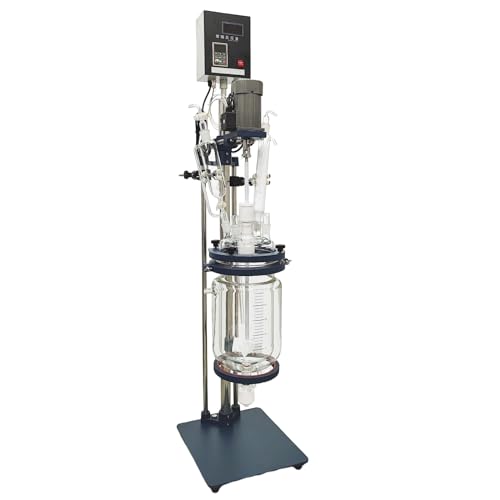 Glass Reactor 5L Double-Layer Chemical Lab Vessel