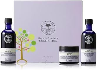 Neal's Yard Remedies Mother Collection Gift Set, With Massage Oil, Bath Oil & Body Balm, Deeply Nourishes, Replenishes & Relaxes, Set of 3
