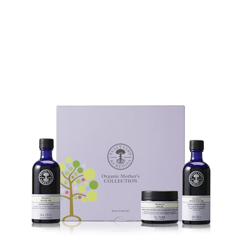 Neal's Yard Remedies Mother Collection Gift Set, With Massage Oil, Bath Oil & Body Balm, Deeply Nourishes, Replenishes & Relaxes, Set of 3