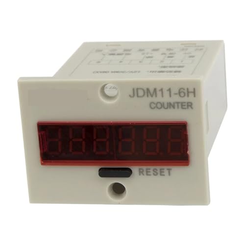 AUOQKQUT 1pc 36VAC JDM11-6H 5 Broches 6-36VDC PNP capteur Signal entrée numérique Compteur électronique Relais