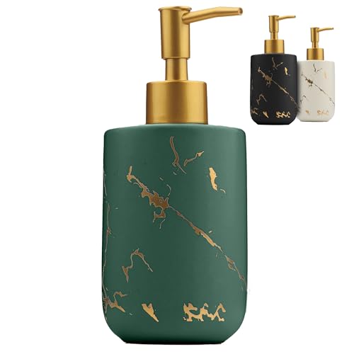 JJ PRIME - Ceramic Shower Soap Dispenser 400ml, Green