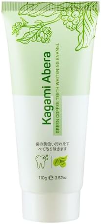 Kagami Abera Natural Toothpaste - Great Tasting, Fluoride Free Whitening Toothpaste, Plaque Reducer for Brighter Teeth and Fresh Breath with Fermented Green Coffee Extract, 3.52 oz, 1-Pack
