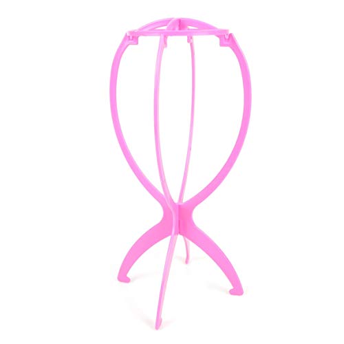 Preisvergleich Produktbild Rouku Perückenständer Kunststoff Tragbar Faltbare Hutablage Displayständer Perückenwerkzeug Zubehör Perückenregal Modellstützregal