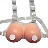 Transparent Strap on Silicone Bra Big Breast Lift Sticky Push Up Bra Pads Reusable for Cosplay Cross Dressing