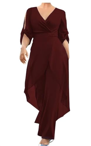 Mother of The Bride Pant Suits for Wedding Chiffon Formal Outfits Grandmother Dresses Women's Jumpsuit