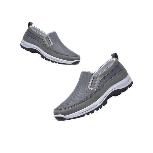 Men's Arch Support Slip-On Canvas Loafers, Casual Outdoor Shoes,Lightweight Orthopedic Sneakers for Hiking & Walking