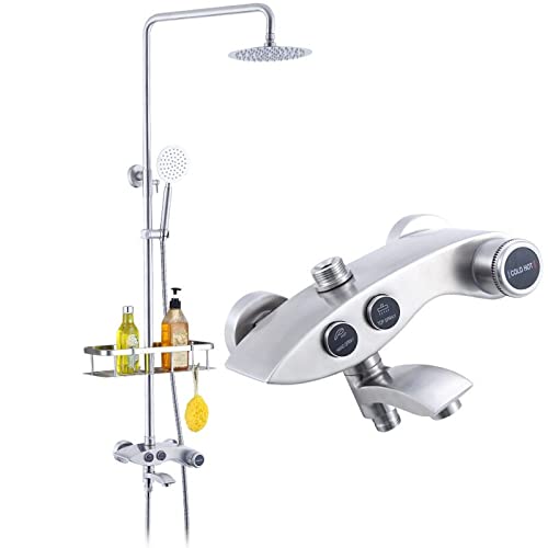 Robinet de douche en acier inoxydable anti-calcaire pour rénover la salle de bain