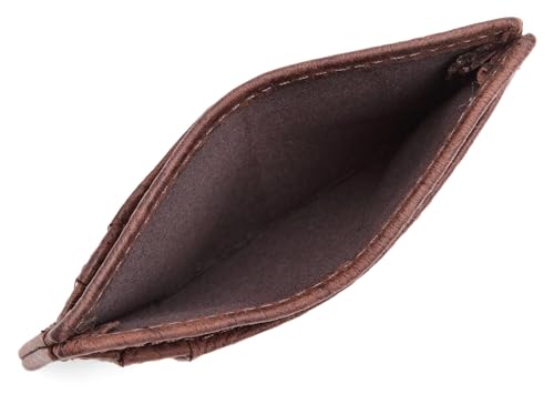 Image of WildHorn Leather Card Holder for Men & Women (Tan Floral)