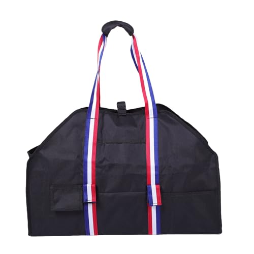 NOENNULL Grande Carrello di Tronchi Legna da Ardere, Borsa per Trasportatore di Legna da Ardere in Tessuto Oxford a Prova di Acqua con Manici e Tasca per la Testa di Ascia, Vettore di