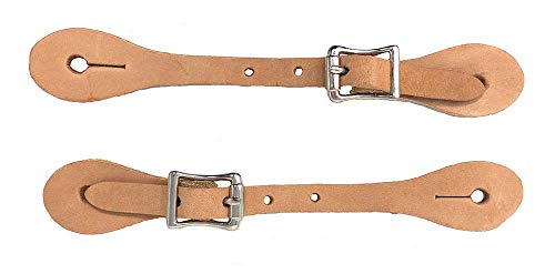 Billy Cook Youth Leather Horse Riding Spur Straps Brand Made in USA Russet