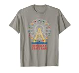 Louisville Kentucky State Fair Ferris Wheel County Fair T-Shirt, Men, Slate Grey, Medium