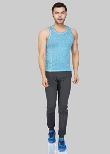 Image of Vector X OMT-199 Men Sleeveless Tshirt, Textured Vest for Men, Polyester Sando for Gym, Cycling, Running, & Other Sports