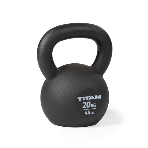Titan Fitness Cast Iron Kettlebell, Single Piece Casting, KG and ...