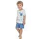 deiko Shorts und T-Shirt Set für Kinder | 100% Baumwolle gemustertes T-Shirt und Shorts Set for Jungen Kind Junge Maedchen Sommer Saison (Dinosaurier und Giraffe, 9-12 Monate)