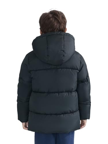 solomate Boys Winter Coats with Hood - Toddler Boys' Outerwear Winter Puffer Heavyweight Fleece Lined Jackets Coats for Kids3