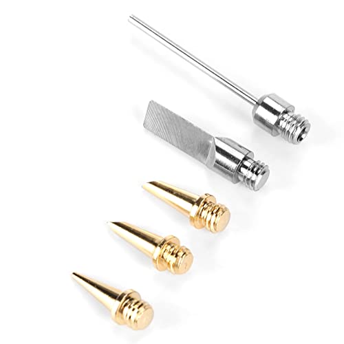 Gas Soldering Iron Kit, 5 pcs Set Electric Foam Cutter Solder Tips Welding Tool Accessories, Suitable for ordinary soldering iron, heat or flame, very practical, for welding