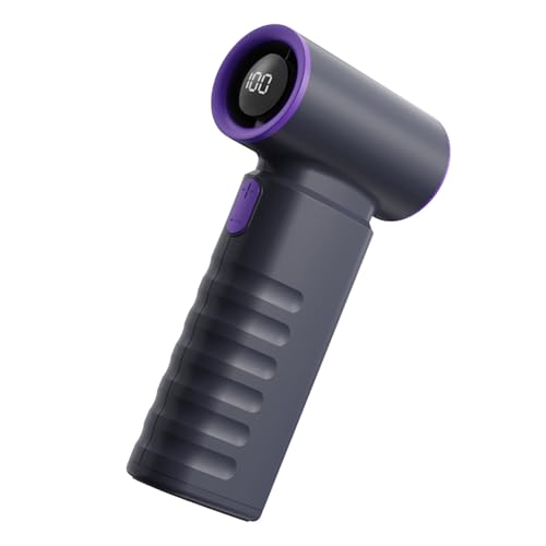 199 ajustes de velocidad USB C carga ABS + PC potente ventilador de mano adecuado para ventilador de refrigeración silencioso para camping, actividades deportivas y oficina