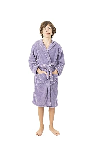 Image of BC BARE COTTON Boys Microfiber Fleece Hooded Robe