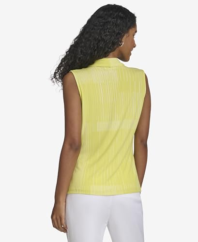 Image of Calvin Klein Women's Sleeveless V-Neck Blouse