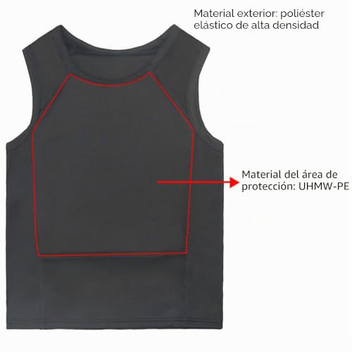 Camiseta suave antibalas YIEOTM con protección ejecutiva oculta Nivel IIIA 4