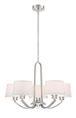 Designers Fountain 88585-SP Chandelier, Satin Platinum