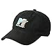 Concept One Unisex Adult MTV Throwback Style Embroidered Logo Cotton Adjustable with Curved Brim Baseball Cap, Black, One Size US