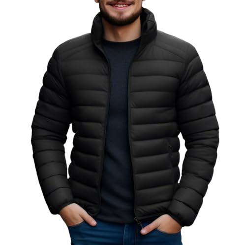 Image of Ben Martin Men's Nylon Jacket|Standard Length Puffer Winter Bomber Jacket|Stylish Jacket|Biker Casual Hoody Jacket