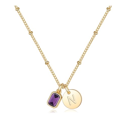M MOOHAM �C�j�V�����a���΃l�b�N���X �����ւ̃M�t�g - 14K�S�[���h���b�L�f�B�X�N���^�[�l�b�N���X �a���΃W���G���[ �p�[�\�i���C�Y�h�M�t�g �����ւ̒a�����M�t�g �� �ޏ��̎o�� �e�F, 16" + 2.5" extender (18.5" t