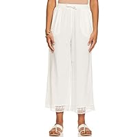 Amazon Brand – Tavasya Women’s Relaxed Bottom (210_White_M)
