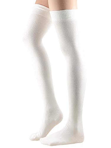 Image of Azue Women Non Slip Thigh High Socks Fashion Tube Stockings above Knee Cosplay Socks