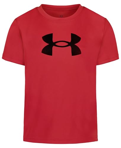 Image of Under Armour Boys' Short Sleeve Logo Graphic T-Shirt, Lightweight & Breathable, Relaxed Fit