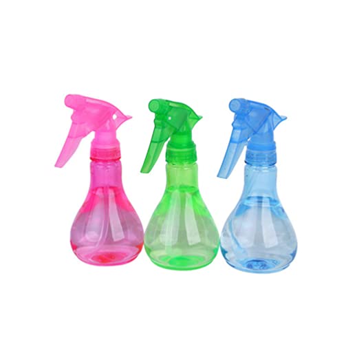 FOMIYES Cleaning Spray Bottles 3pcs Fine Mist Spray Bottles Refillable Hair Spray Bottles Empty Trigger Water Sprayer Water Mister for Hairdressing (Random Color) Travel Spray Bottle