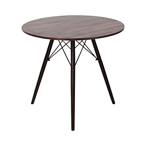 La Mejor Lista de Mundo In Muebles para comprar hoy. 41 MUNDO IN MUEBLES Mesa Comedor Redonda Oslo, Mesa Desayunador para 2 a 4 Personas, 80cm de Diametro y 75cm de Altura, Práctica y Multifuncional, Color Nogal