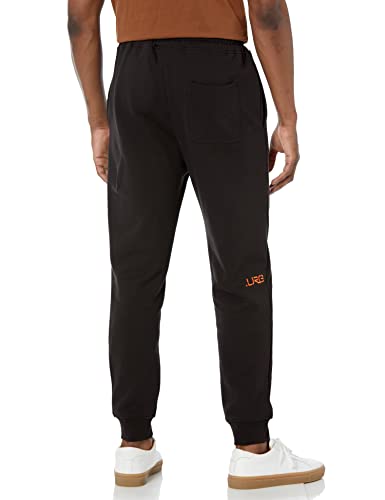 Lrg Men's Fleece Athletic Jogger Sweatpants, Black, 4X #TOP1