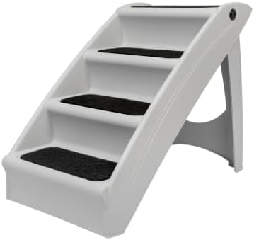 PetSafe CozyUp Folding Dog Stairs, 20 in Tall, Gray