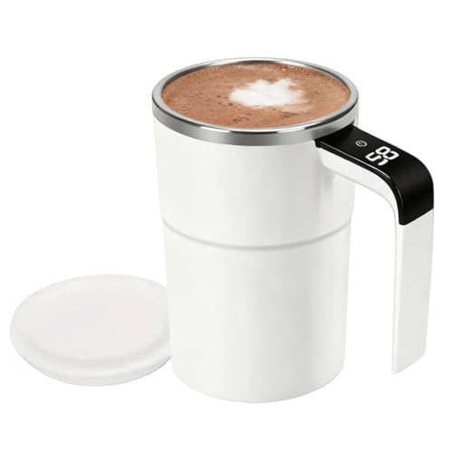 Generico Autoagitante - ABS+acero inoxidable 5.43x3.15 pulgadas | Mezcla automática CaffèëМug, Cadipinfee Cup Trâvel Mûg, Stiring Múg| de oficina de viaje ecológica para café caliente, té y bebida