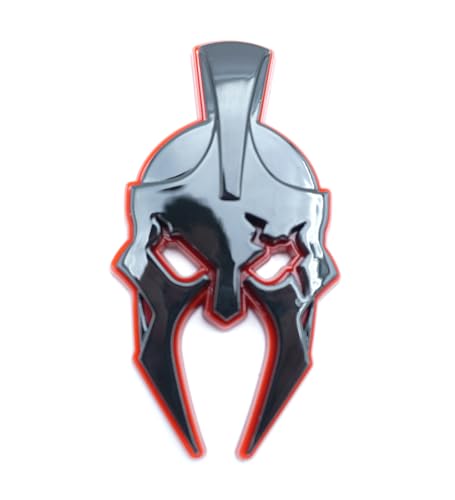 Image of 2Pcs Right Left Side Custom Gladiator Emblems 3D Badges Replacement for JL Jeep Gladiator (Red Black)
