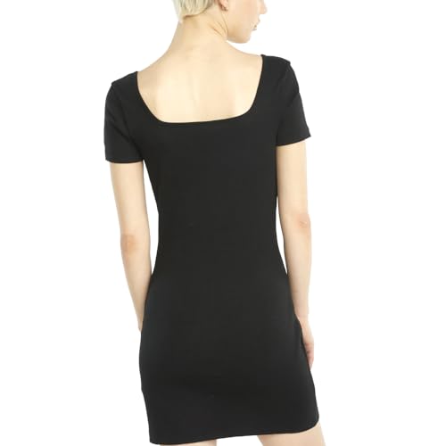 Robe en coton PUMA Classics grande taille avec col carré moderne et coupe flatteuse