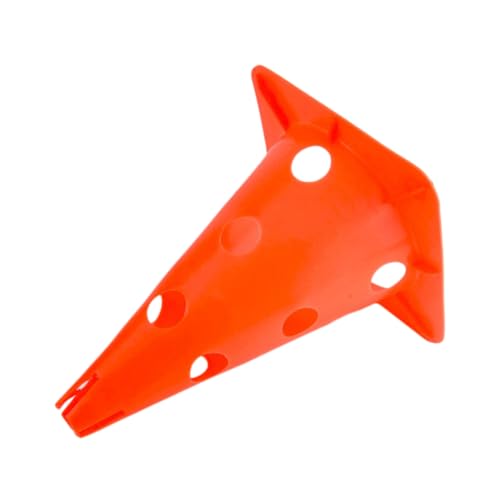 VICASKY Slotted Cones Set 5pcs 30cm Football Training Markers Neon Logo Easy to Store Carry for Sports Fields