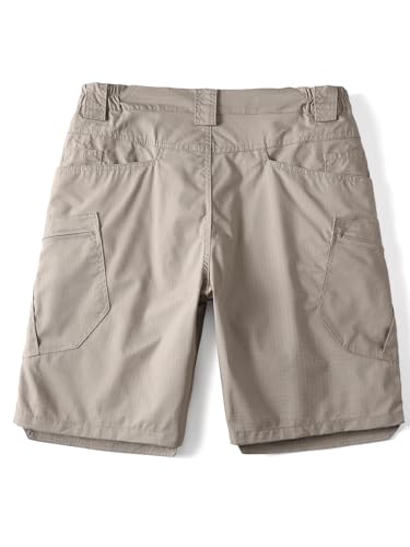 Men's Outdoor Tactical Stretch Cargo Shorts Ripstop Work Hiking Shorts2