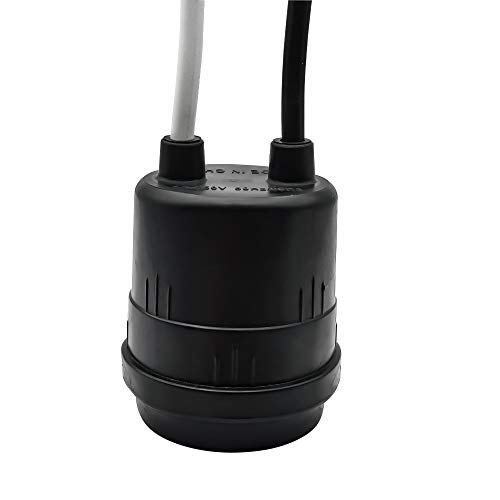 Waterproof Lamp Socket, 6 Pack Black Pigtail Lamp Holder Socket, E26/E27 Fully Sealed Rainproof Light Sockets, 250V-660W #TOP2