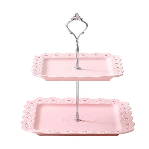 Plat à candy rose double couche pour gagner de la place - 2