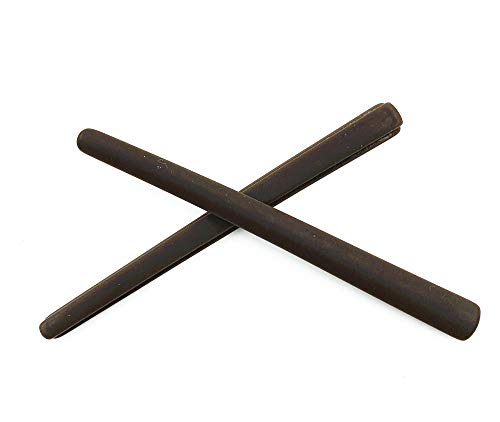 NicelyFit Replacement Temple Ear Socks for Oakley Metal Plate OX5038 Carbon Plate OX5079 Eye Glass Frames (Coffee - 1 Pair)