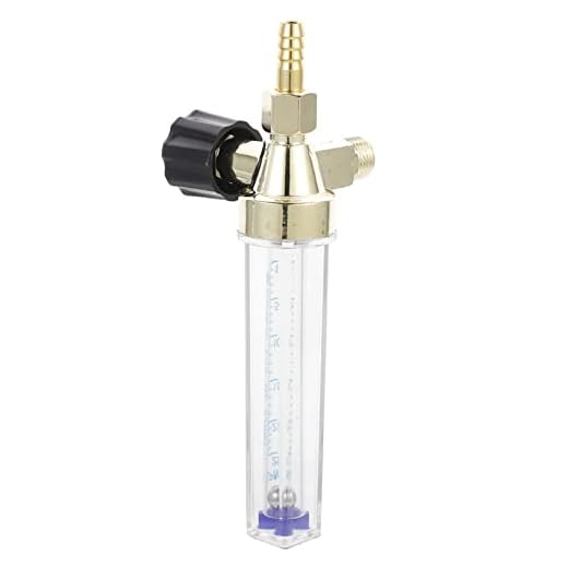 SOLUSTRE Flowmeter Regulator Carbon Dioxide Regulator cfm Meter nitrogen Flow Indicator Welding Gas Flow Meter flowmeter Argon CO2 Flow Indicator Gas Flow Indicator inflator PPE tire