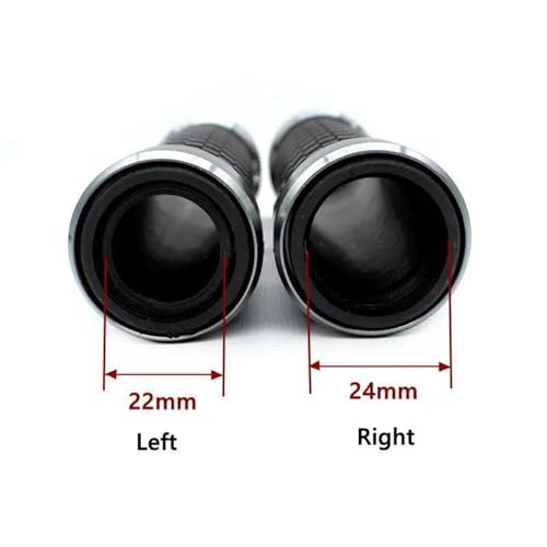 Image of Motorcycle Accessories Handlebar Handle Grips 7 /8'' 22MM Handle Bar for Shadow VT 400 600 750 1100 VT400 VT600 13 (Color : Black)